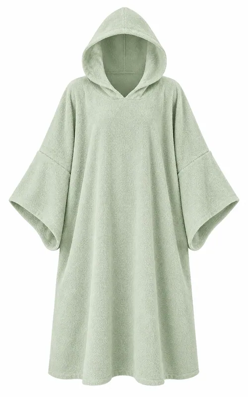 Oversized microfibre beach changing poncho