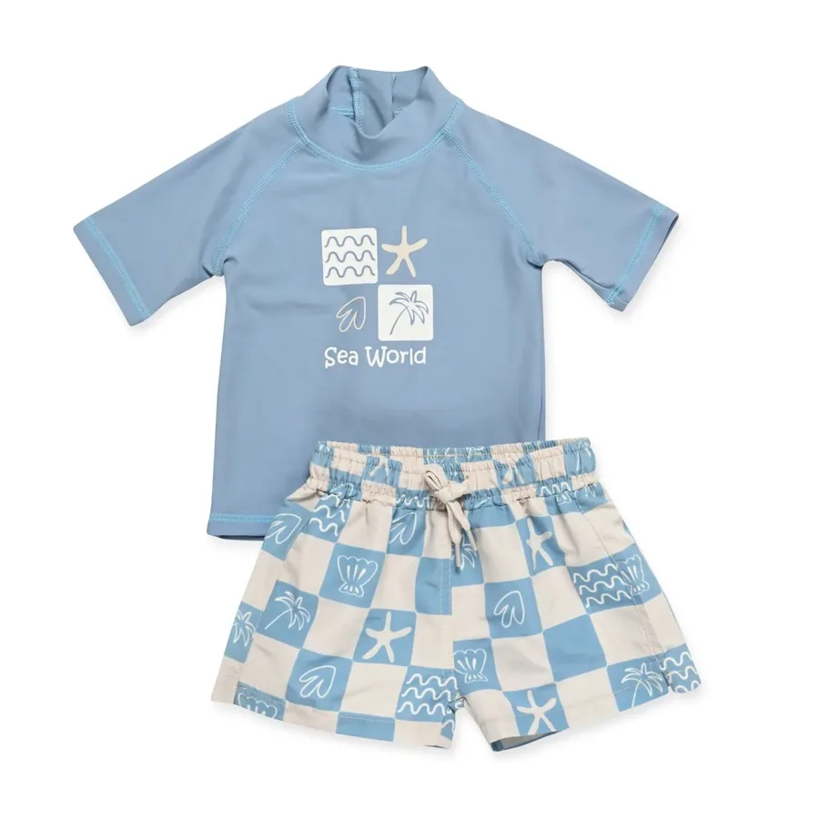 Toddler UPF50+ swim set for sun-safe kids' swimwear