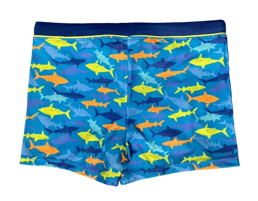 Custom boys' printed swim trunks