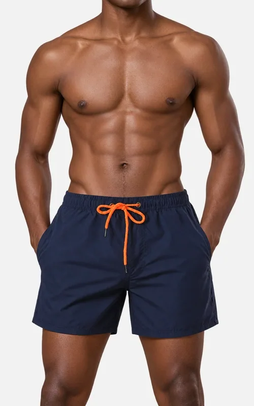 Custom men's boardshorts with drawstring waistband