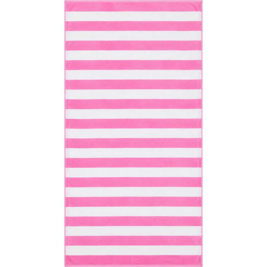 Adult Pink Stripe Microfiber Beach Towel