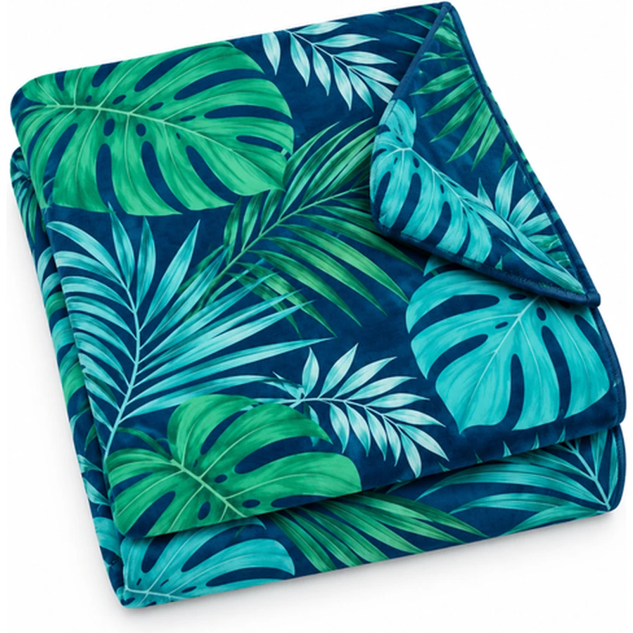 Adult Tropical Leaf Microfiber Beach Towel