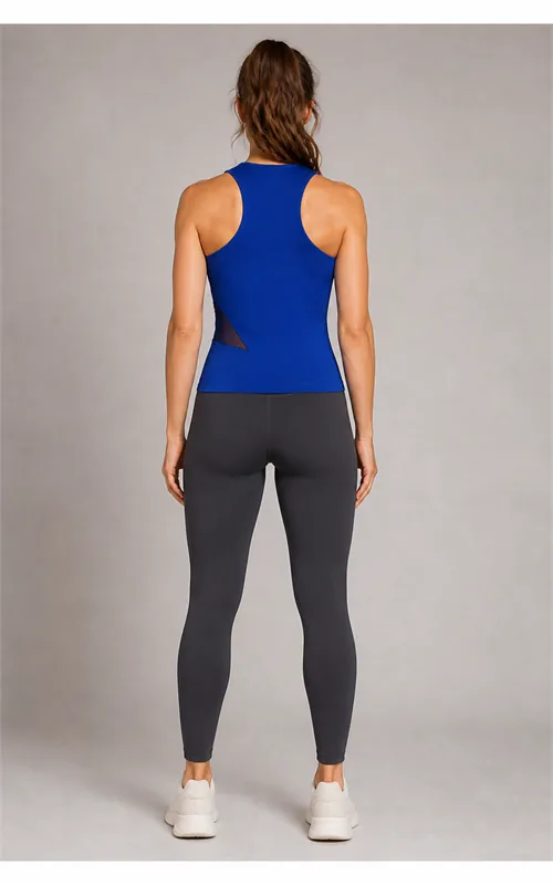 Asymmetric Ventilation Padded Training Tank for Women