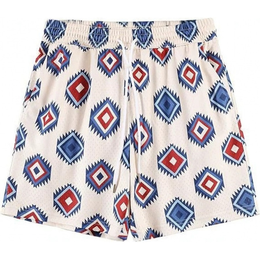 Custom Men's Aztec Diamond Print Boardshorts