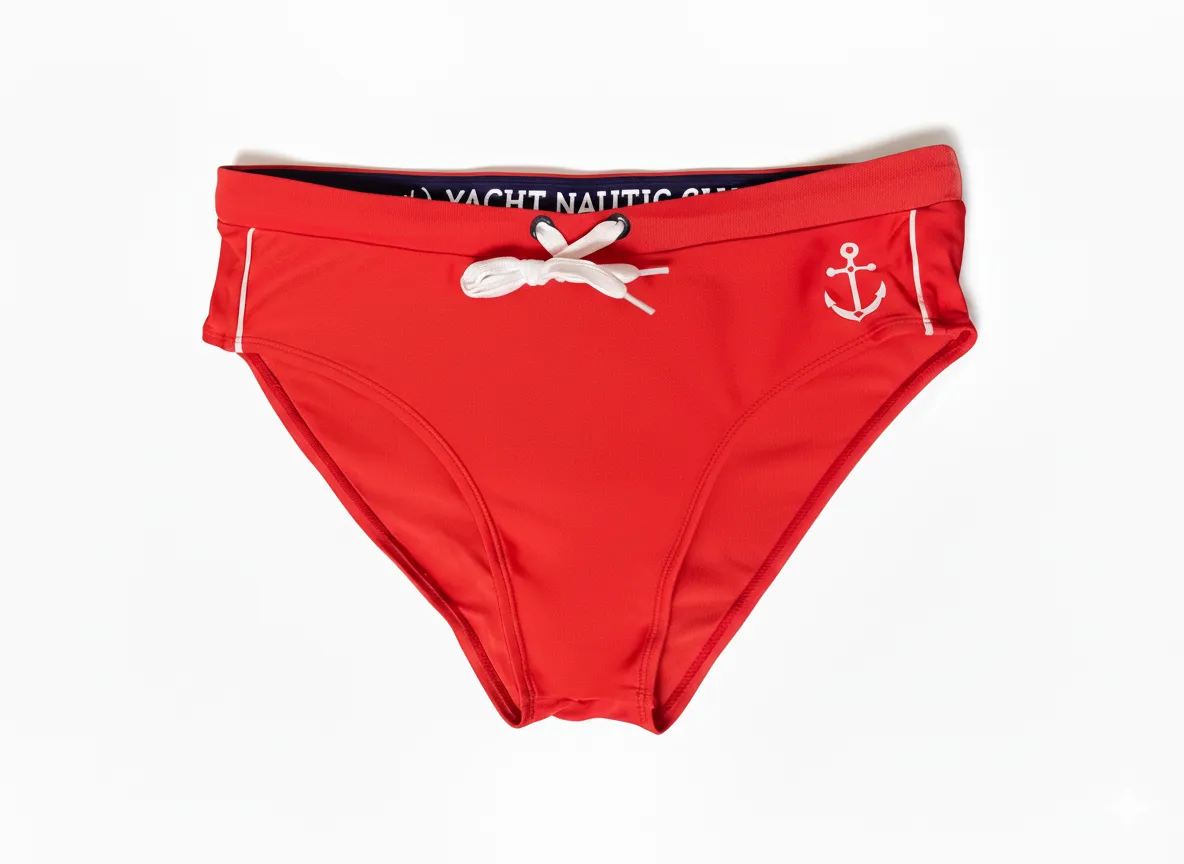 Classic Mens Swim Briefs with contrast waistband side piping design,Swimwear Supplier