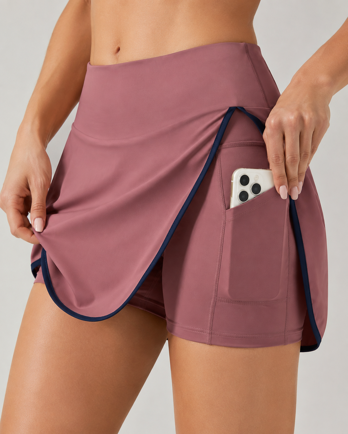 Color Block 2-in-1 Sports Skort for Women