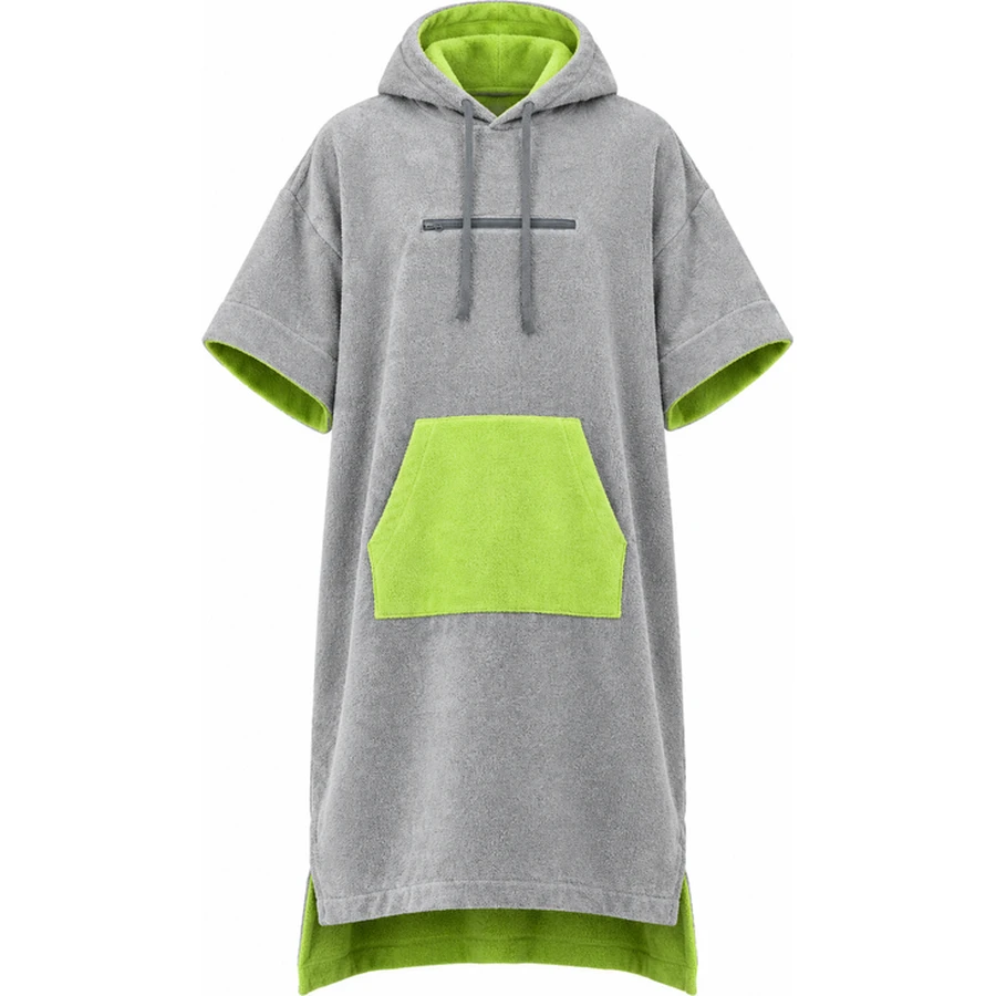 Contrast Pocket Hooded Beach Poncho
