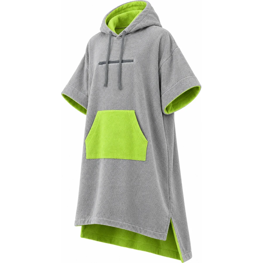 Contrast Pocket Hooded Beach Poncho