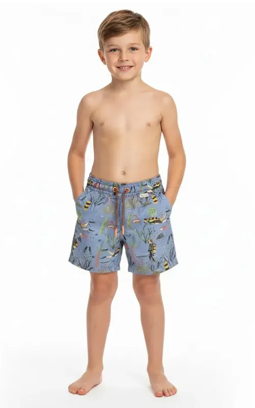 Custom Boys  Print Boardshorts Swim Trunks Swimshort for Summer