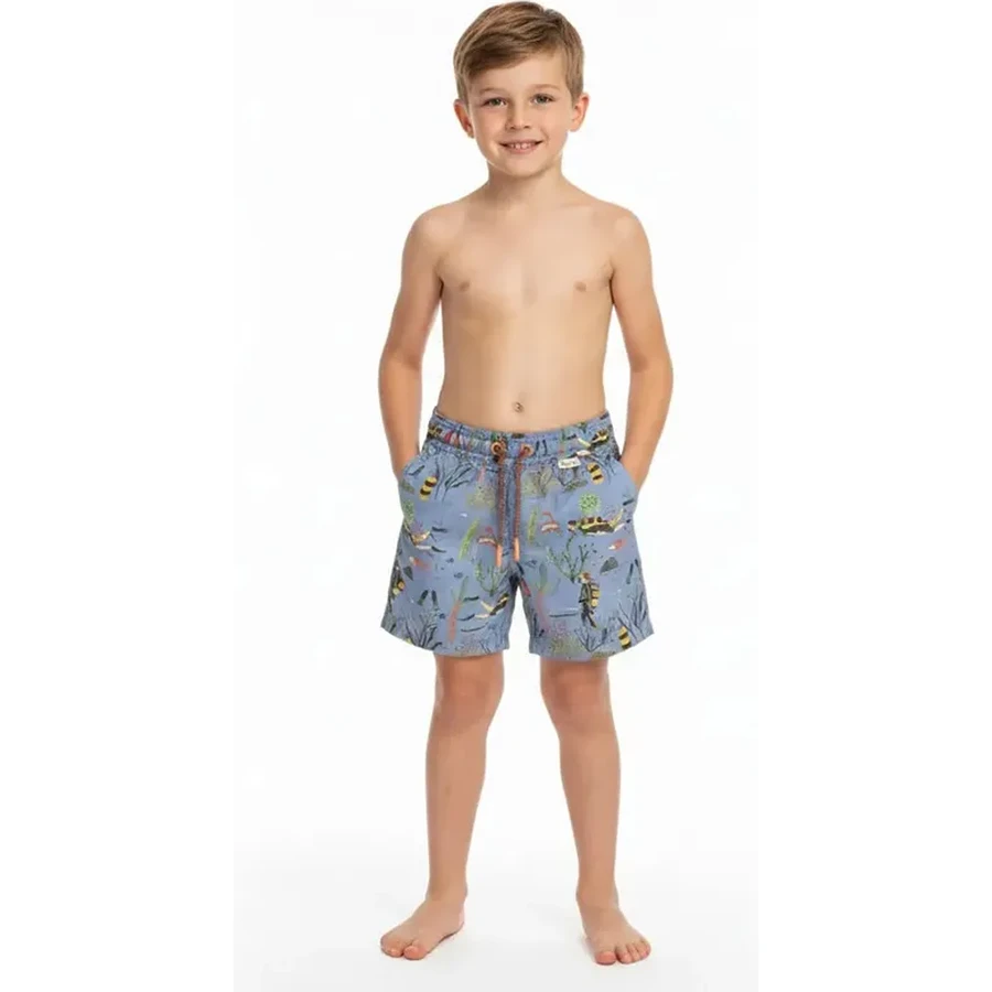 Custom Boys Print Boardshorts Swim Trunks Swimshort for Summer