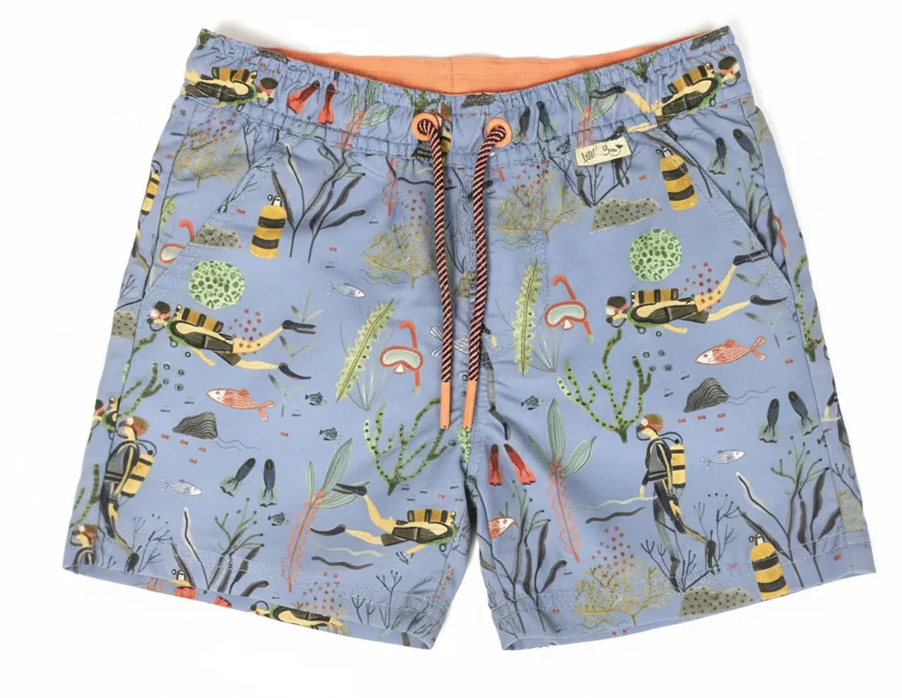 Custom Boys  Print Boardshorts Swim Trunks Swimshort for Summer