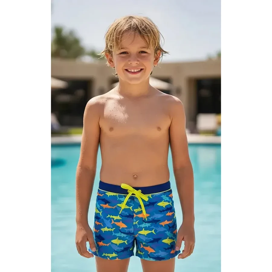 Custom Boy’s Printed Swim Trunks Print Boardshorts Swimwear Factory