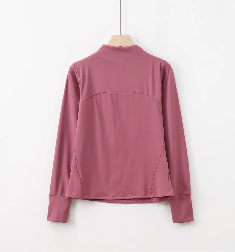 Custom Ladies Activewear Training Jacket with Half Zip