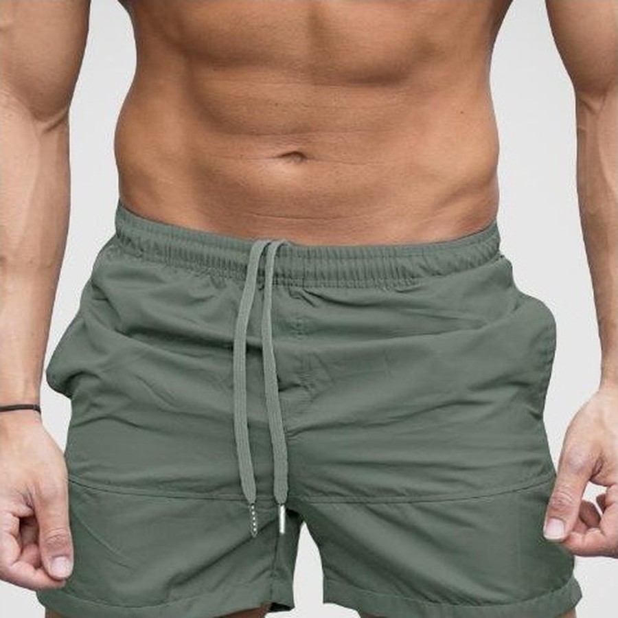 Custom Men's Olive Quick-Dry Boardshorts