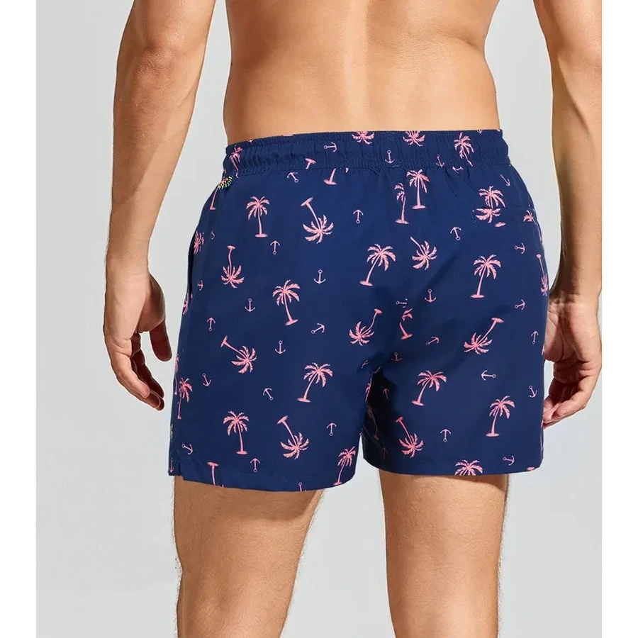 Custom Men's Palm Tree Print Swim Shorts Beachwear Boardshorts