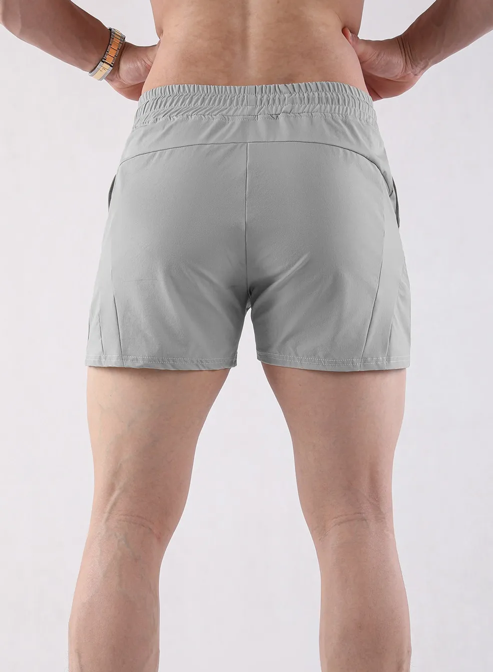 Custom Men’s Workout Quick-Dry Running Shorts with Drawstring Waistband