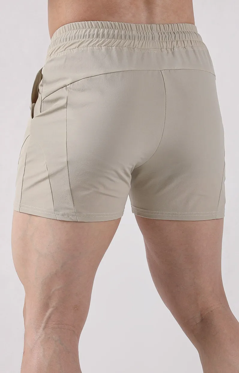 Custom Men’s Workout Quick-Dry Running Shorts with Drawstring Waistband