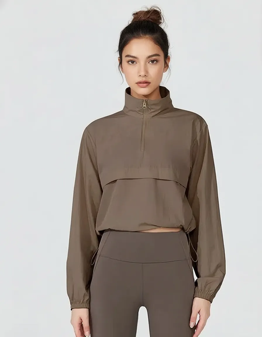 Custom Women’s Lightweight Half-Zip Sports Jacket