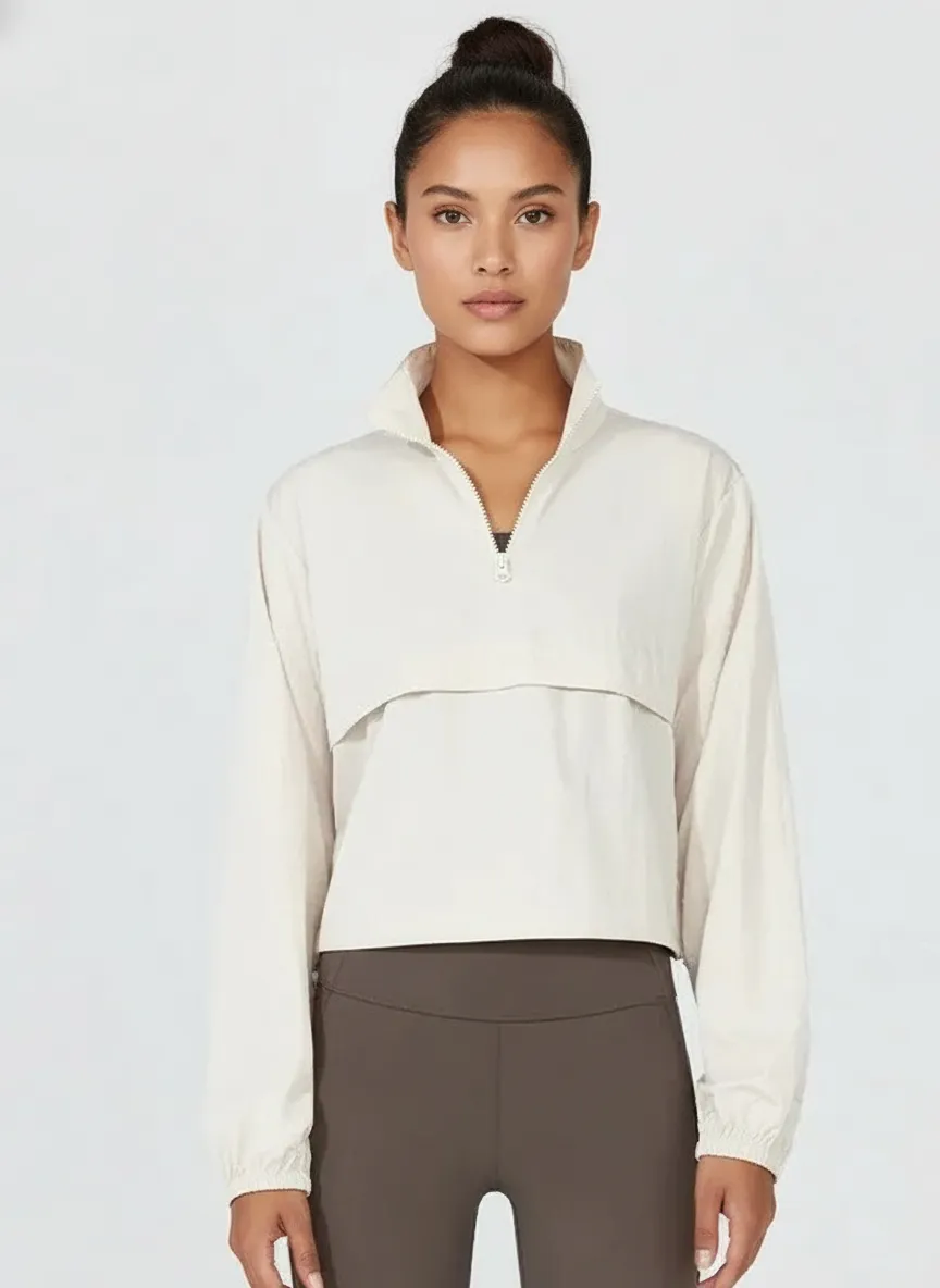 Custom Women’s Lightweight Half-Zip Sports Jacket
