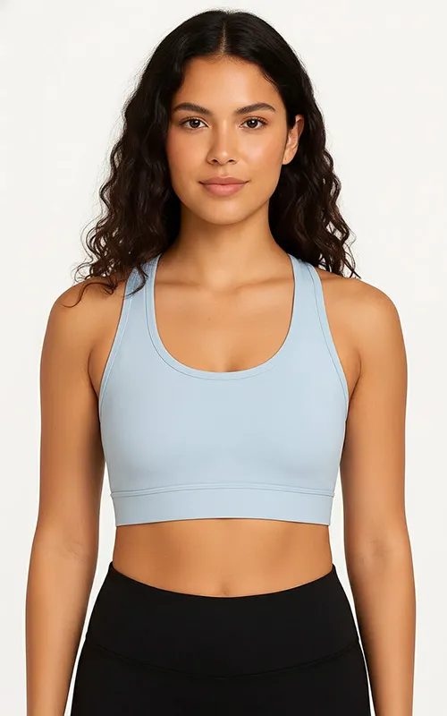 Custom Womenâs Yoga & Fitness Top Criss Cross Back Sports Bra