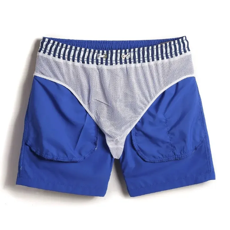 Elastic Waist Print Boardshorts Swim Shorts for Men Beachwear