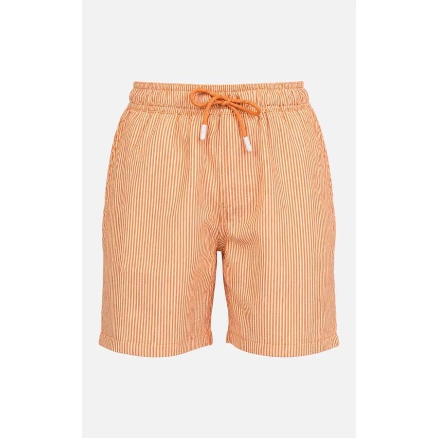 Kids Energy Orange Stripe Seersucker Swim Shorts