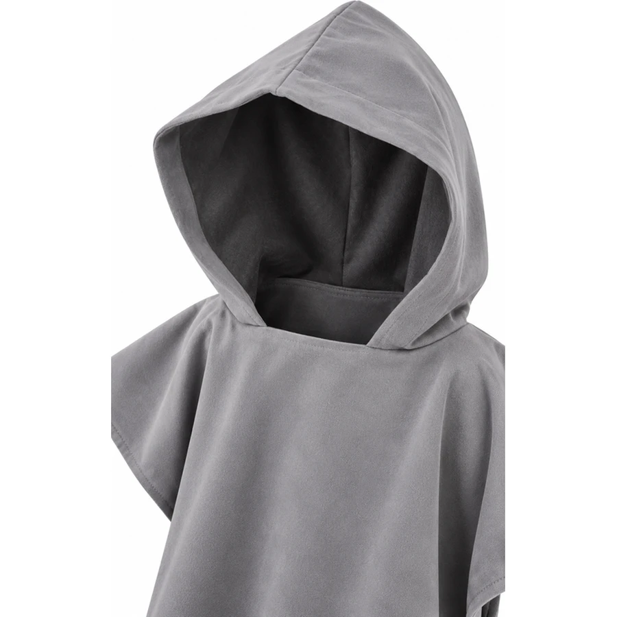 Kids Side-Snap Hooded Changing Poncho