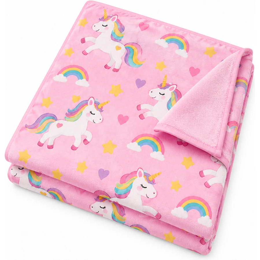 Kids Unicorn Rainbow Microfiber Beach Towel