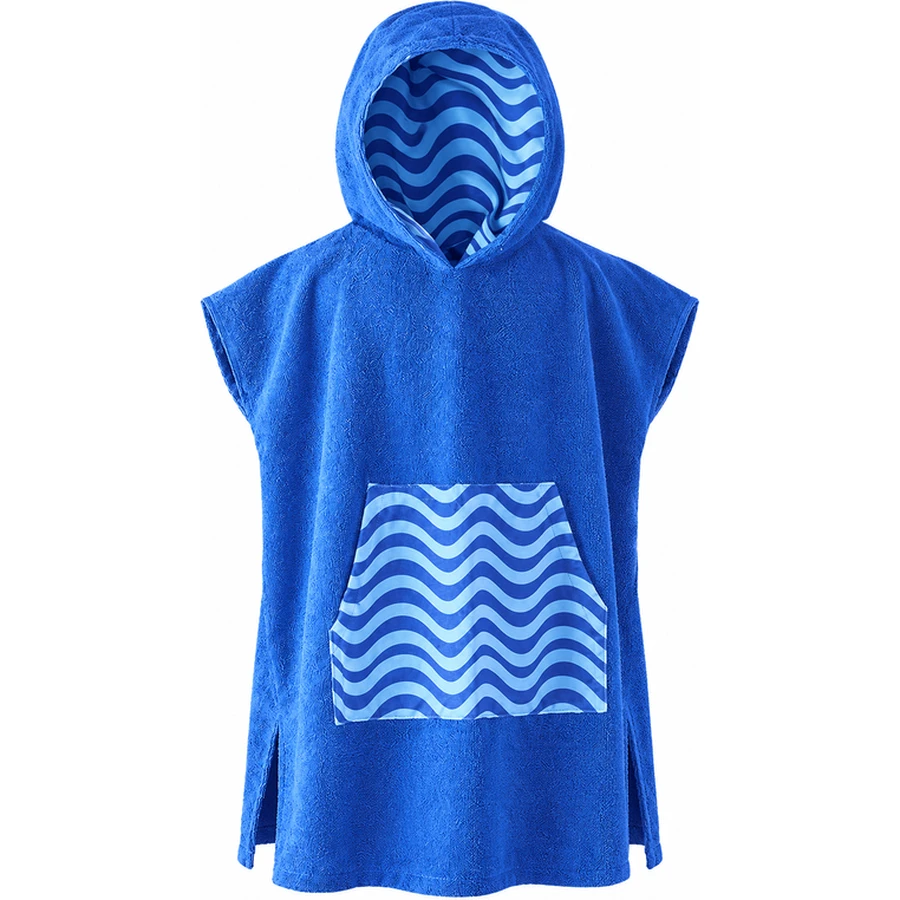 Kids Wave-Panel Hooded Beach Poncho