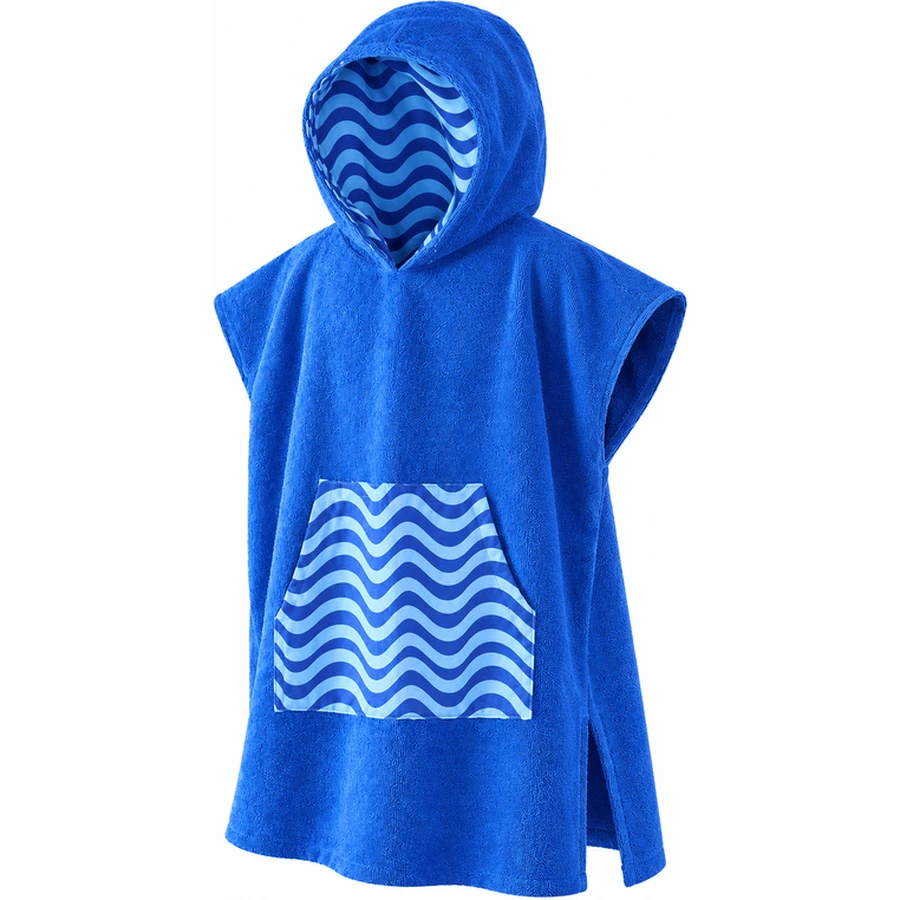 Kids Wave-Panel Hooded Beach Poncho