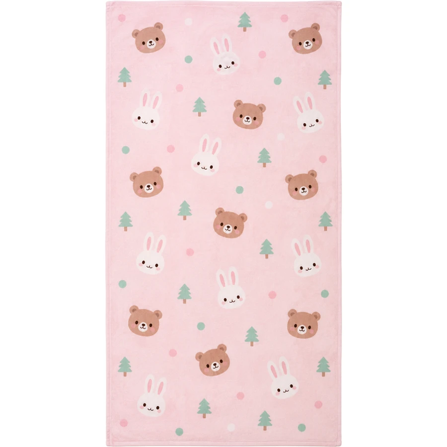 Kids Woodland Animal Microfiber Beach Towel
