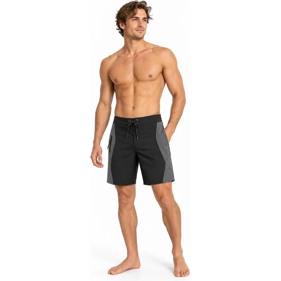 Men's Black Graphite Technical Panel Boardshorts