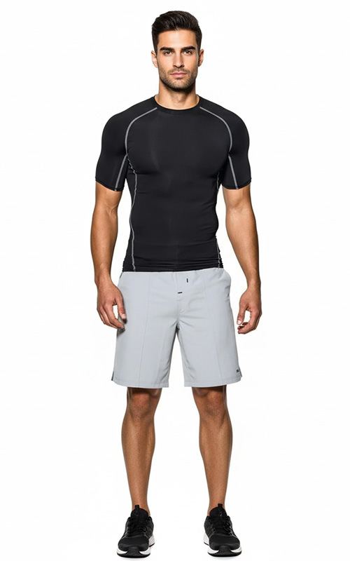 Men’s Compression Short Sleeve Sports T-Shirt for  Gym & Running