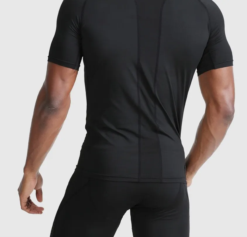 Men’s Compression Short Sleeve Sports T-Shirt for  Gym & Running