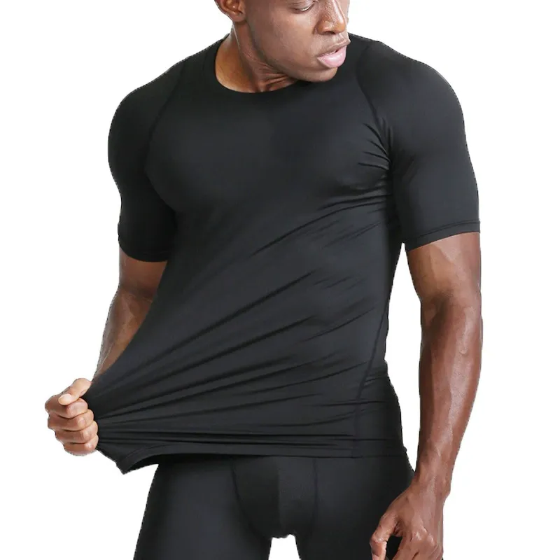 Men’s Compression Short Sleeve Sports T-Shirt for  Gym & Running