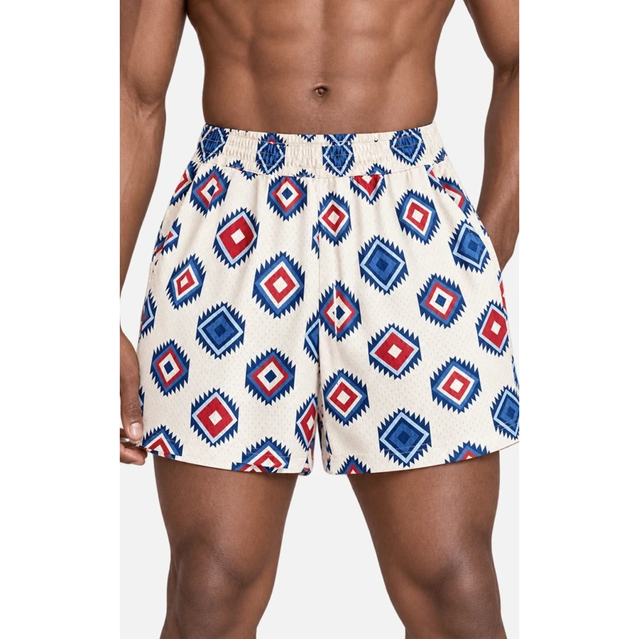 Men's Geometric Diamond Print Boardshorts