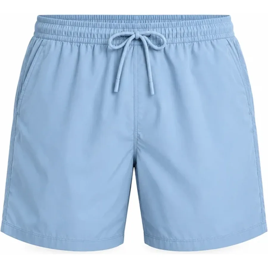 Men's Mist Blue Quick-Dry Stretch Swim Trunks