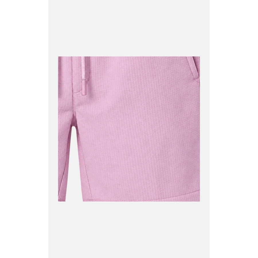 Men's Pop Pink Seersucker Drawstring Swim Shorts