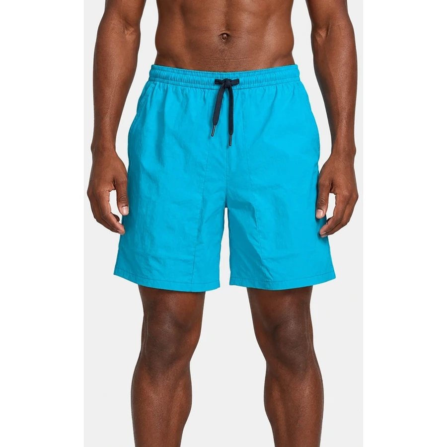 Men's Solid Color Drawstring Beach Swim Shorts