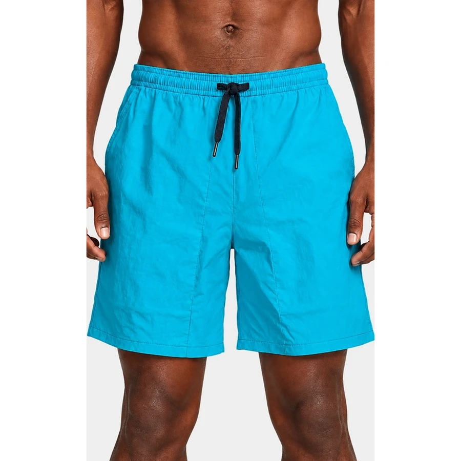 Men's Solid Color Drawstring Beach Swim Shorts