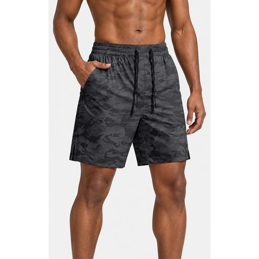 Men's Tonal Camo Drawstring Swim Shorts