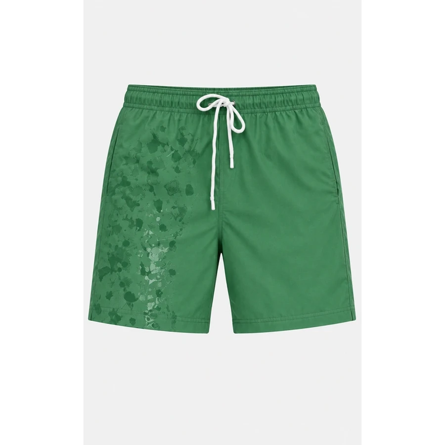 Men's Water Reveal Print Drawstring Swim Shorts