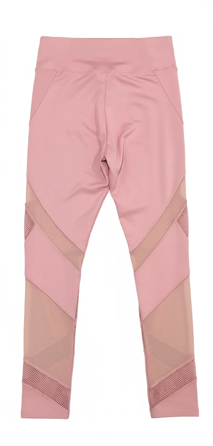 Mesh Panel Capri 7/8 Workou Leggings for Women