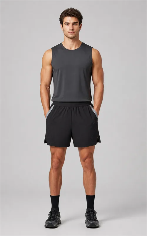 Reflective Ventilated Performance Shorts for Men