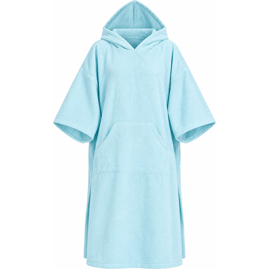 Three-Quarter Sleeve Hooded Changing Poncho