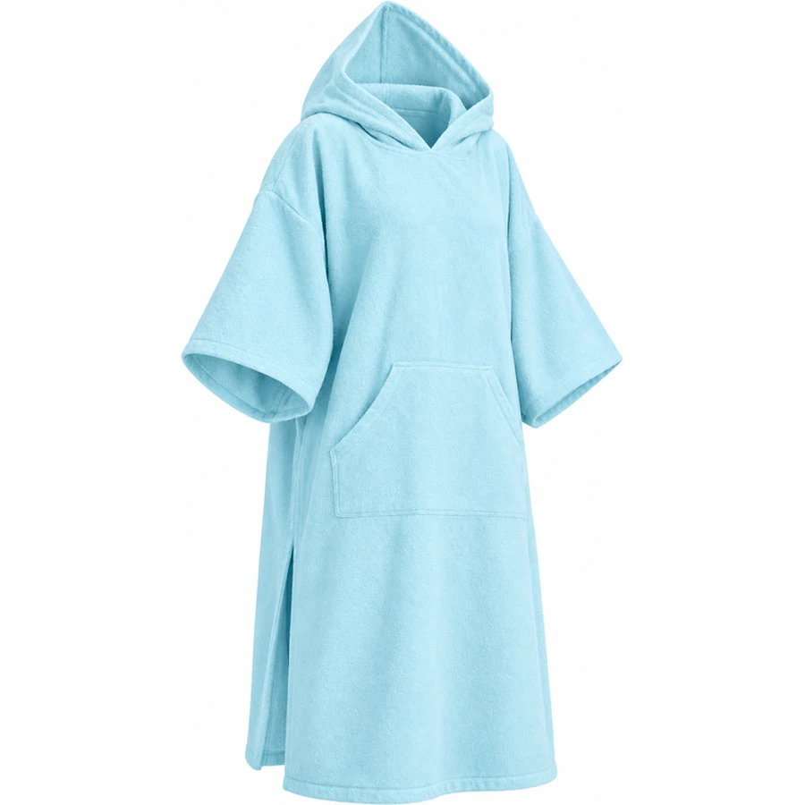 Three-Quarter Sleeve Hooded Changing Poncho