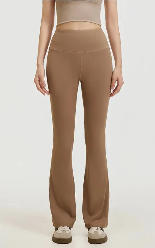 Womenâs High Waist Flare Yoga Pants OEM Womenâs Yoga Wear Supply