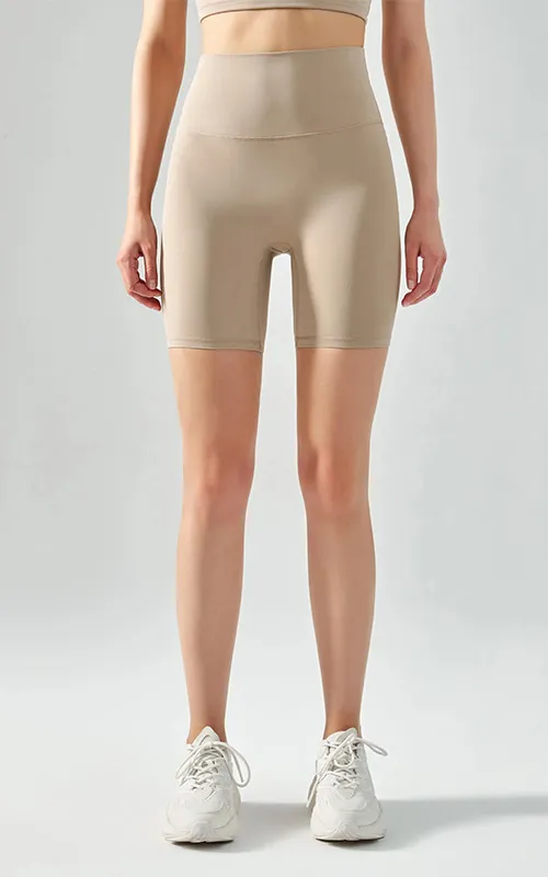 Womenâs High Waist Yoga Shorts Compression Athletic Biker Pants