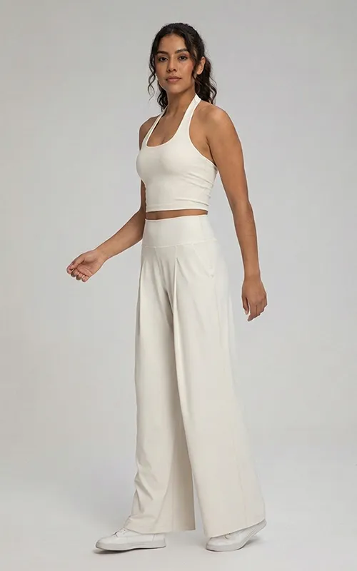 Women’s Loose High-Waist Breathable Quick-Dry Wide-Leg Yoga Activewear Pants