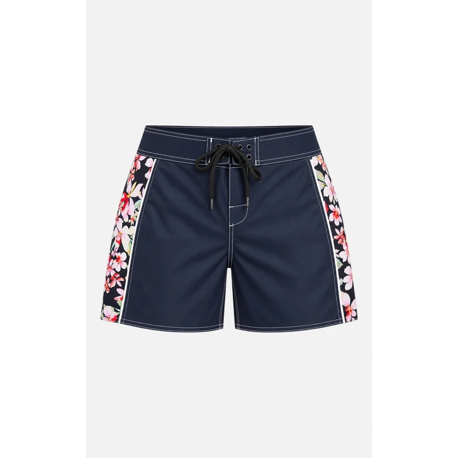 Women's Navy Floral Panel Boardshorts